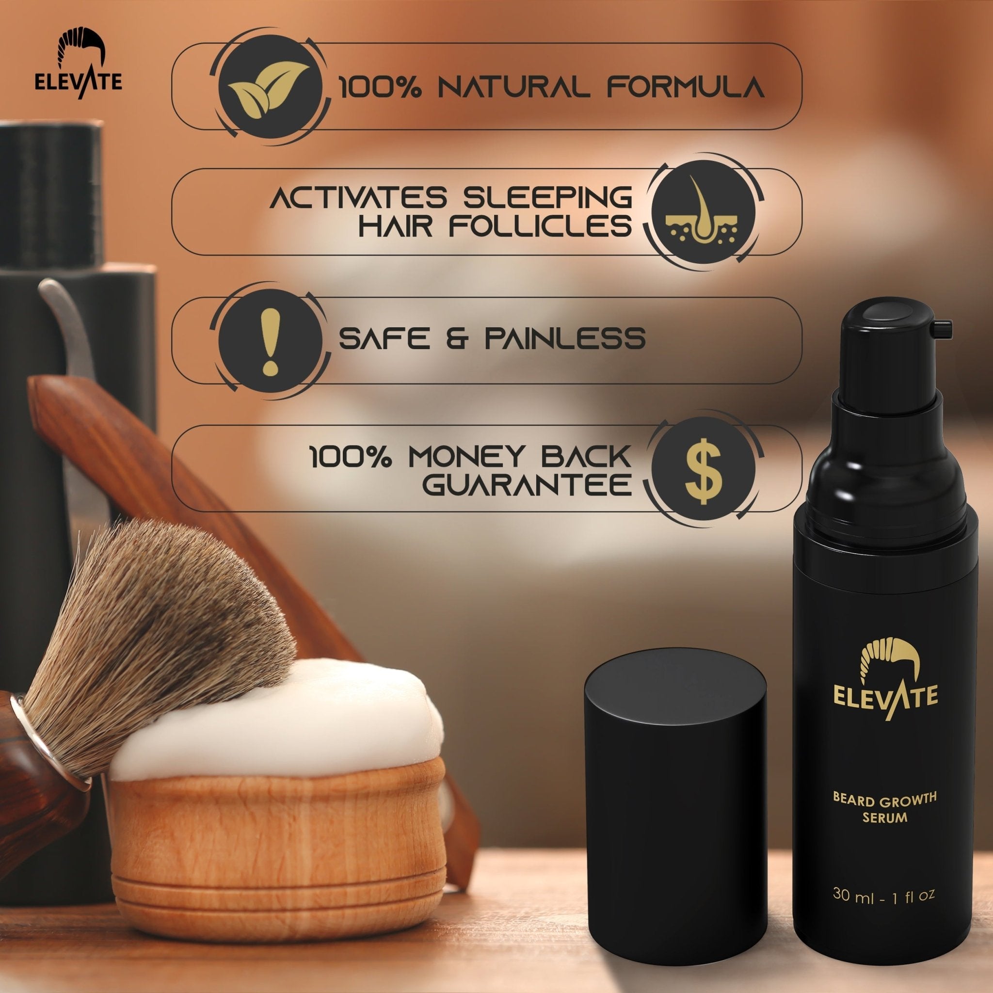 Elevate 2-in-1 Beard Growth Derma Roller Kit – Beard Bright