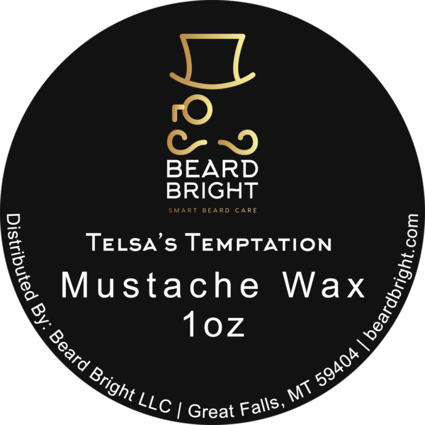 Mustache Wax Label